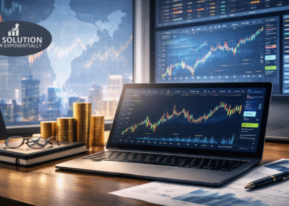 Financial analysis with charts and data